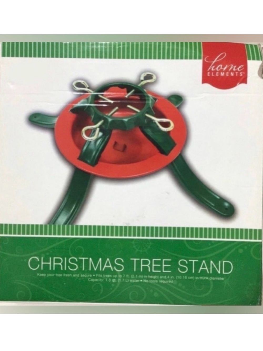 Element Red and Green Holiday Tree Stand